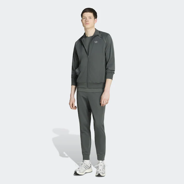 adidas Originals Trainingsanzug »TECH TREFOIL ESSENTIALS« 2 zweiteiliges Set, für Erwachsene, aus Polyester