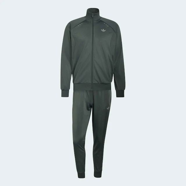 adidas Originals Trainingsanzug »TECH TREFOIL ESSENTIALS« 2 zweiteiliges Set, für Erwachsene, aus Polyester