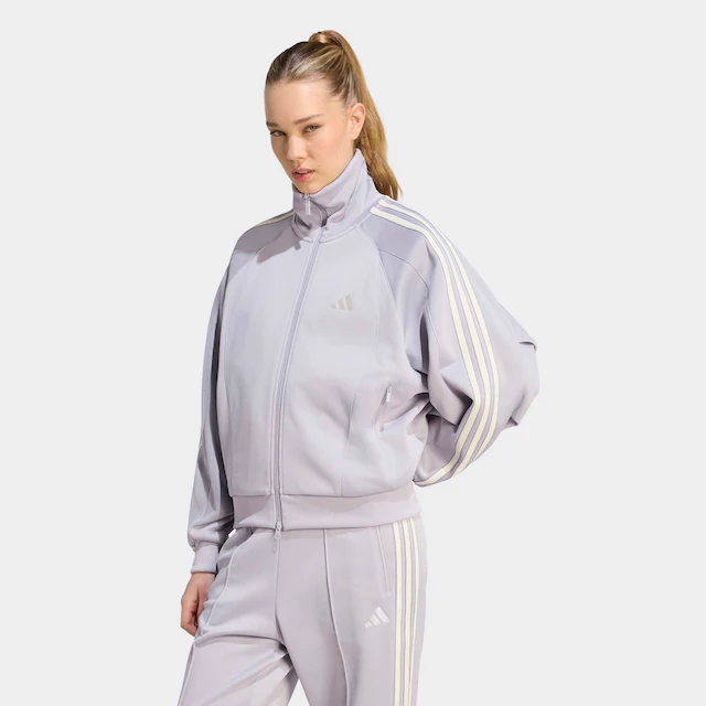 adidas Sportswear Trainingsjacke »STADIUM PIQUE LOOSE FIT TRACK« sportlicher Stil, aus Polyester und Baumwolle