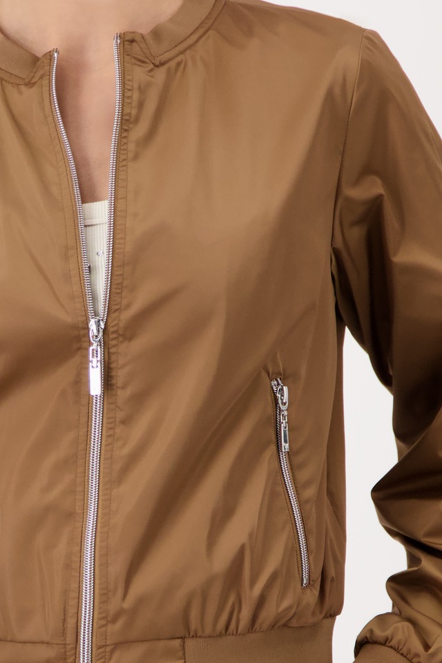 Monari Bomberjacke »Jacke Nylon« ohne Kapuze mit Reißverschlusstaschen