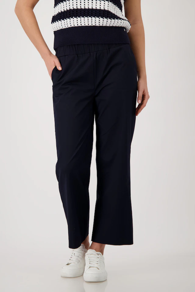 Monari Culotte »Hose Sarah s Basic Cotton« Regular fit mit elastischem Bund
