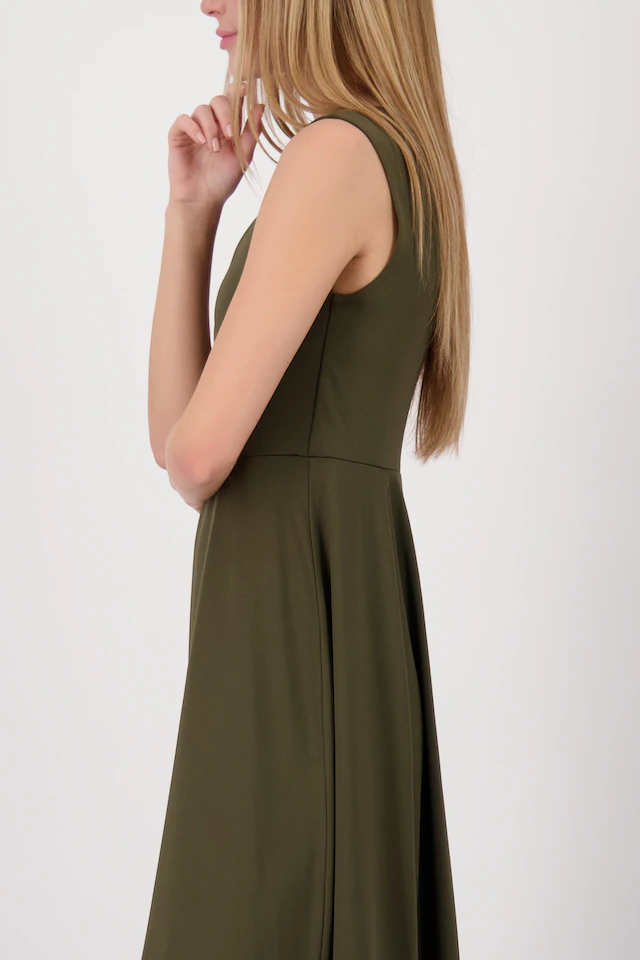 Monari Maxikleid »Kleid uni« Ohne Tasche Regular fit mit Schlitzen