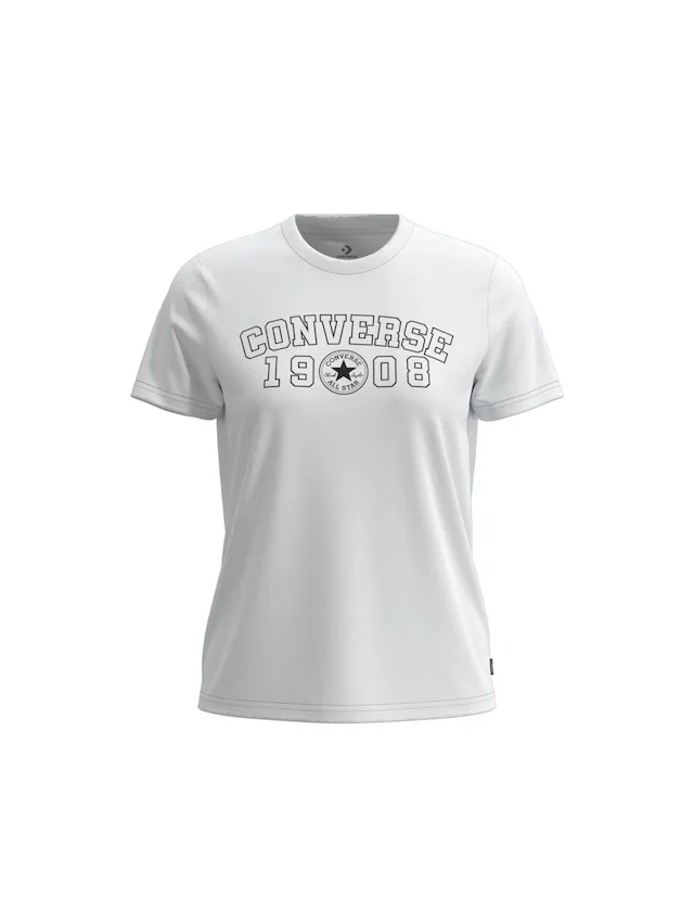 Converse T-Shirt »1908 TEE« mit Rundhalsausschnitt, aus Baumwolle und Modal, normale Länge