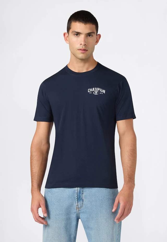 Champion T-Shirt »SPORTWEAR T-SHIRT Standard Fit« mit sportlichem Look, Kurzarm-Design, aus Baumwolle, Standard Fit