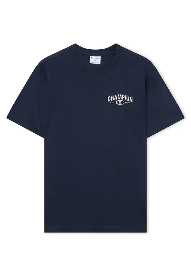 Champion T-Shirt »SPORTWEAR T-SHIRT Standard Fit« mit sportlichem Look, Kurzarm-Design, aus Baumwolle, Standard Fit