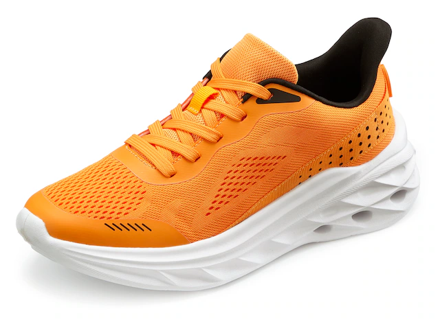 John Devin Sneaker »Schnürschuh, Freizeitschuhe, Schnürhalbschuhe, Halbschuh, Turnschuh« NEU im sportiven Look aus luftigem Mesh-Material VEGAN
