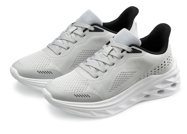 John Devin Sneaker »Schnürschuh, Freizeitschuhe, Schnürhalbschuhe, Halbschuh, Turnschuh« NEU im sportiven Look aus luftigem Mesh-Material VEGAN