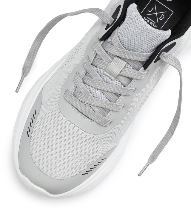 John Devin Sneaker »Schnürschuh, Freizeitschuhe, Schnürhalbschuhe, Halbschuh, Turnschuh« NEU im sportiven Look aus luftigem Mesh-Material VEGAN