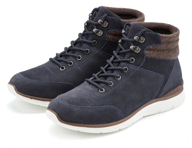 H.I.S Stiefelette »Schnürboots, Schnürstiefelette, Sneaker, Freizeitschuh« NEU aus hochwertigem Leder