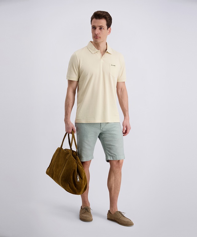Pierre Cardin Poloshirt normale Passform, mit kurzem Arm, mit offenem Polokragen