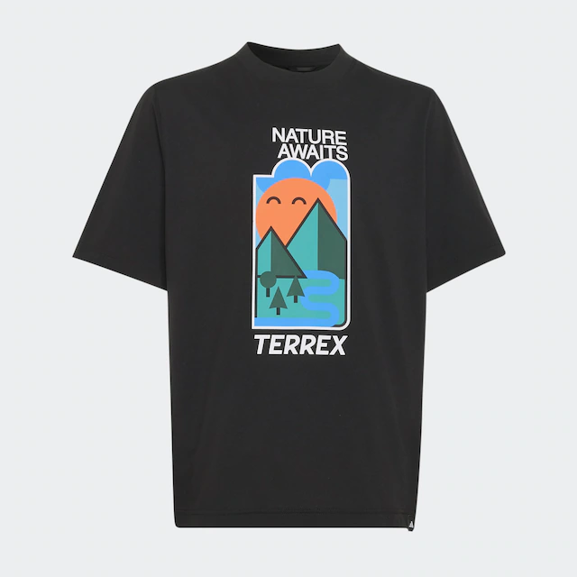 adidas TERREX Funktionsshirt »KIDS XPLORIC GRAPHIC TECH« mit climacool® Technologie, Kurzarm, ohne Verschluss, für Kinder