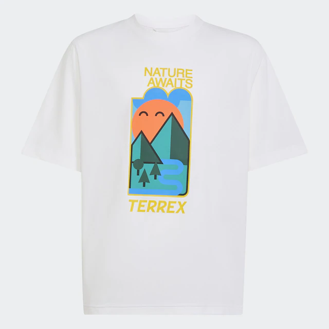 adidas TERREX Funktionsshirt »KIDS XPLORIC GRAPHIC TECH« mit climacool® Technologie, Kurzarm, ohne Verschluss, für Kinder