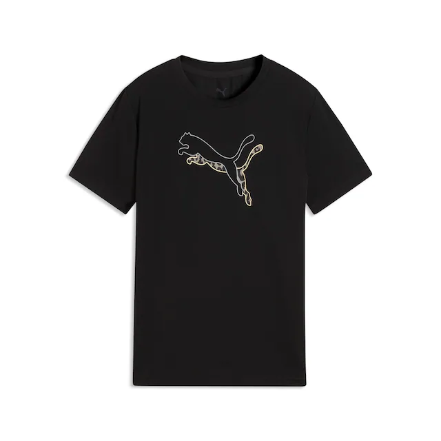 PUMA T-Shirt »TAD ESS LOGO GRAPHIC TEE G« für Jugendliche, Kurzarm, sportlicher Stil