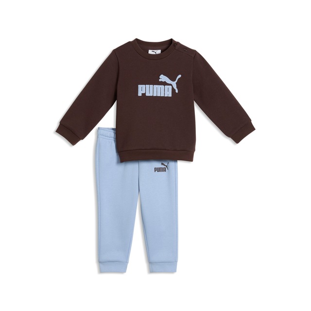 PUMA Trainingsanzug »MINICATS ESS CREW SET FL INTEREST INF« 2 zweiteiliges Set, Langarm-Oberteil, mit Logodruck, bedruckte Optik