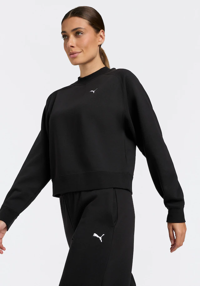 PUMA Trainingsanzug »LOUNGEWEAR STANDARD SWEAT SUITT FL CL« 2 zweiteiliges Set, mit Langarm-Oberteil, aus Baumwolle und Polyester