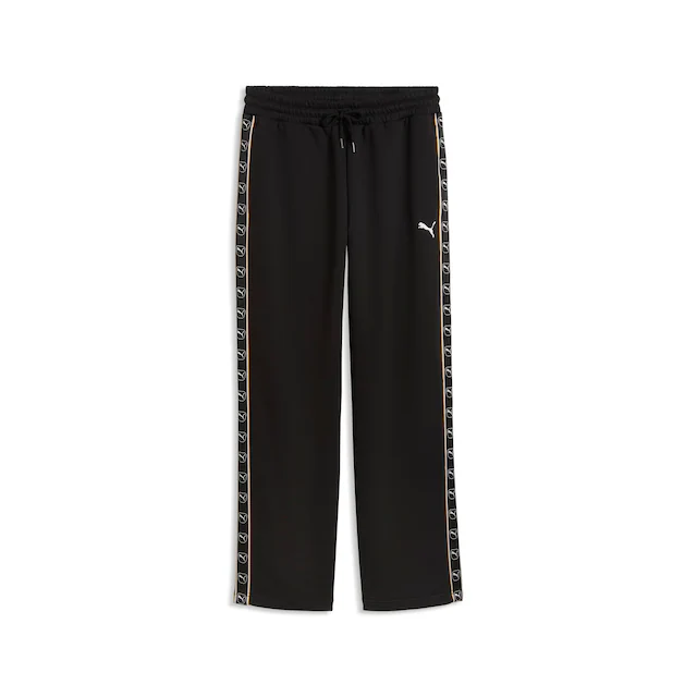 PUMA Trainingshose »ESS ELEVATED TAPE RELAXED SWEATPANTS FL OP« mit Eingrifftaschen, aus Baumwollmischung, Relaxed Fit