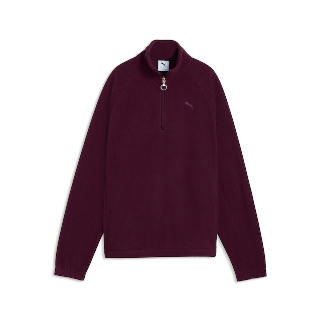 PUMA Langarmshirt »HER STANDARD WINTERIZED HALF-ZIP« mit Reißverschluss, unifarbene Optik, ohne Kapuze, aus Polyester