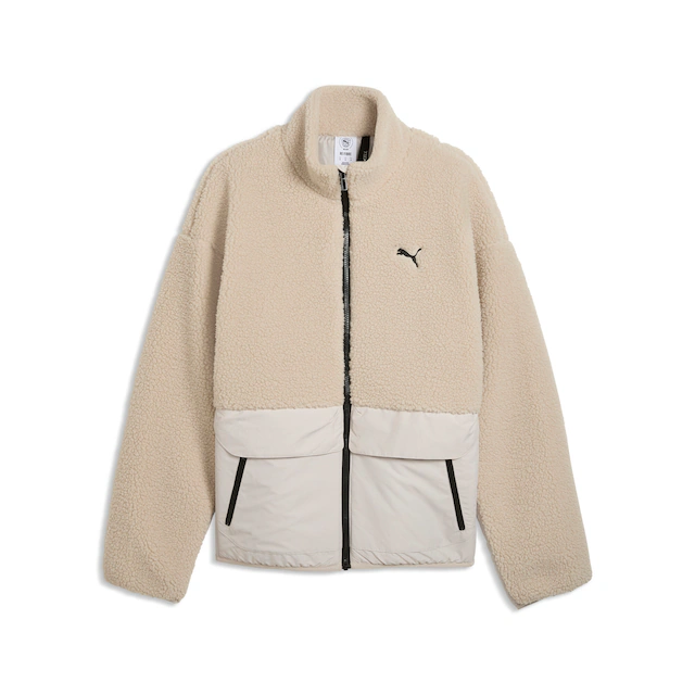 PUMA Wendejacke »HYBRID REFIBRE SHERPA JACKET M« ohne Kapuze sportlicher Stil, mit Reißverschluss, mit Cargotasche, aus Rippware