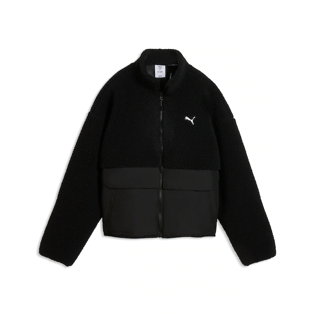 PUMA Wendejacke »REFIBRE SHERPA JACKET W« ohne Kapuze sportlicher Stil, mit Reißverschluss, mit Cargotasche, aus Rippware
