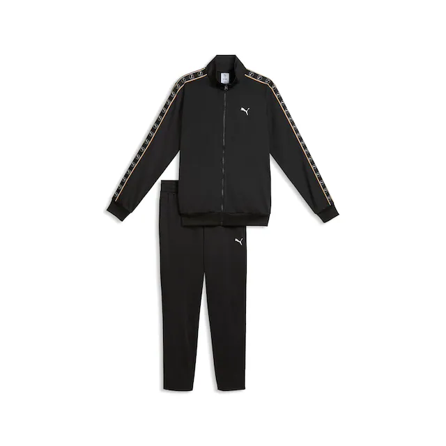 PUMA Trainingsanzug »POLY TAPE SUIT« 2 zweiteiliges Set, mit Reißverschluss, Langarm-Oberteil, Regular Fit