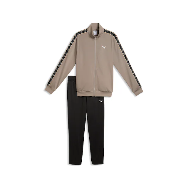 PUMA Trainingsanzug »POLY TAPE SUIT« 2 zweiteiliges Set, mit Reißverschluss, Langarm-Oberteil, Regular Fit