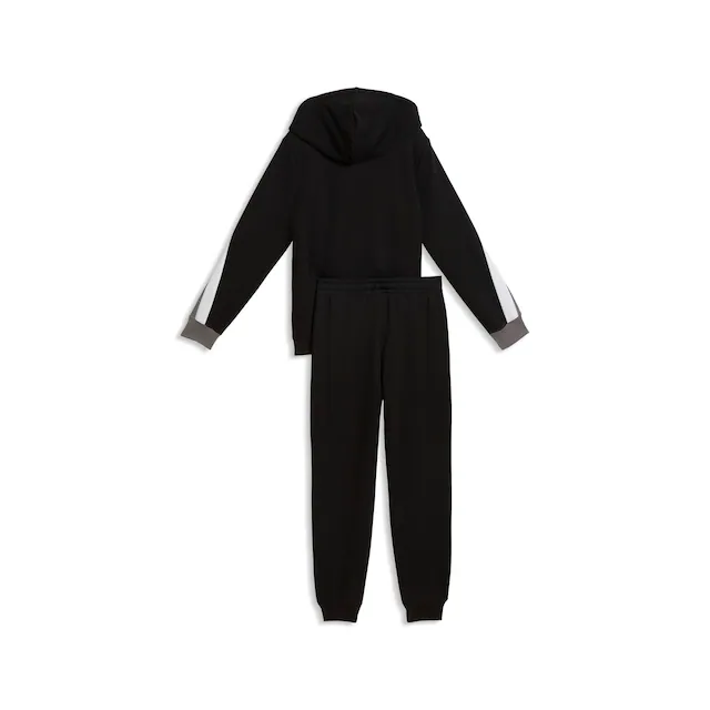 PUMA Trainingsanzug »ESS BLOCK FULL-ZIP SWEAT SUIT B« 2 2-teiliges Set, mit Reißverschluss am Oberteil, Regular Fit