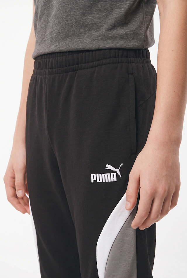 PUMA Trainingshose »ESS BLOCK SWEATPANTS FL B« Regular Fit, für Sport und Freizeit, sportlicher Stil