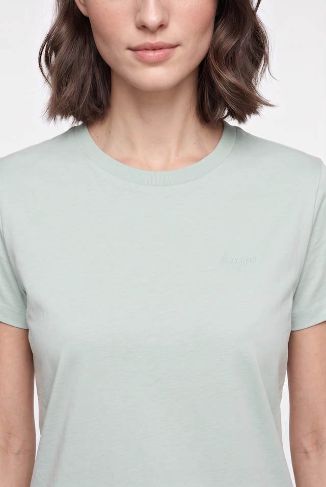 HUGO T-Shirt »Damatee« mit Logoschriftzug, reine Baumwolle