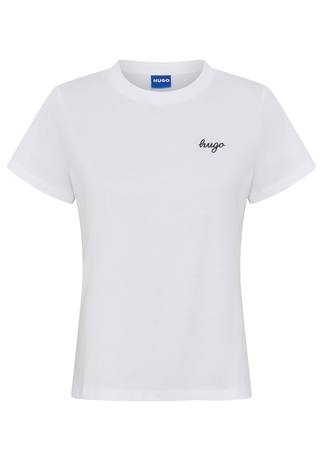 HUGO T-Shirt »Damatee« mit Logoschriftzug, reine Baumwolle