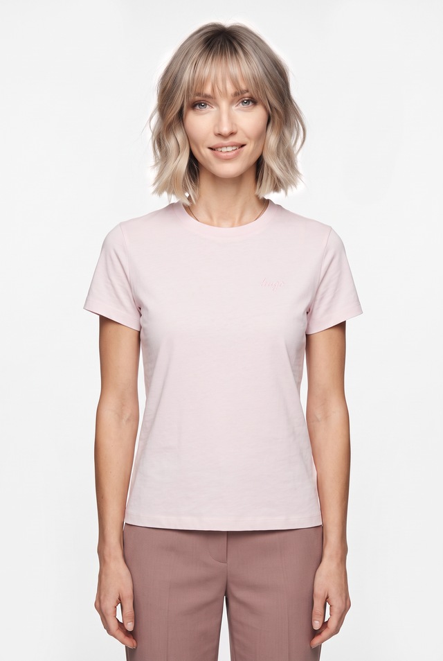 HUGO T-Shirt »Damatee« mit Logoschriftzug, reine Baumwolle