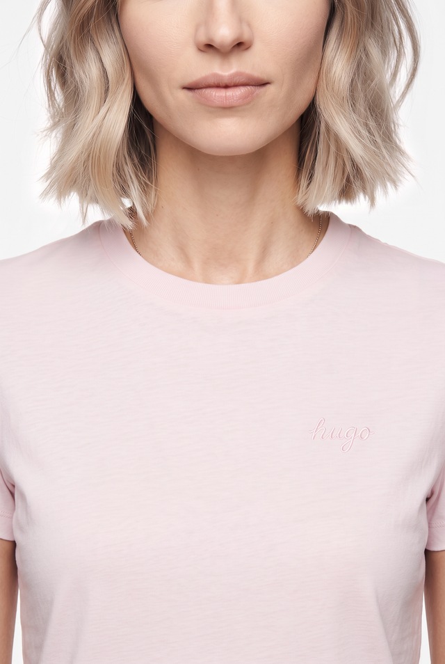 HUGO T-Shirt »Damatee« mit Logoschriftzug, reine Baumwolle