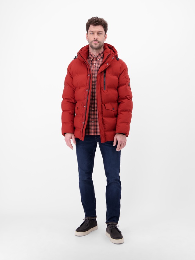 LERROS Langarmhemd »Karohemd mit Button-Down-Kragen«