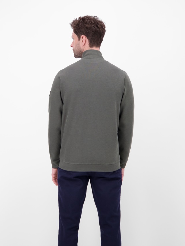 LERROS Sweatjacke »Sweatjacke aus Baumwollmischgewebe« Jacke im Baumwollmix mit Reißverschluss, Stehkragen und Seitentaschen