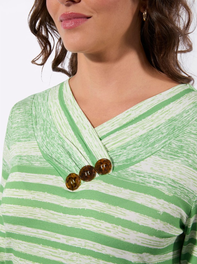 Casual Looks Langarmshirt »V-Shirt« 1 tlg.