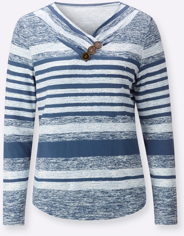 Casual Looks Langarmshirt »V-Shirt« 1 tlg.