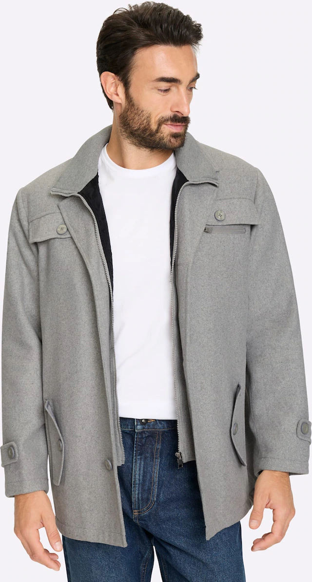 Marco Donati Langjacke ohne Kapuze