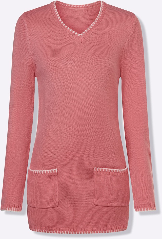 Classic Basics Longpullover »V-Pullover«