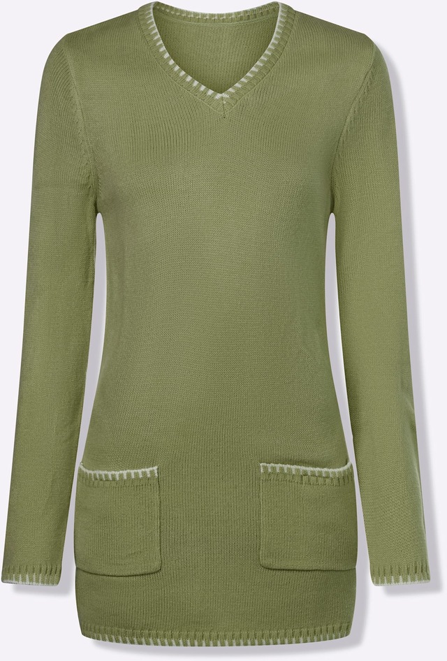 Classic Basics Longpullover »V-Pullover«