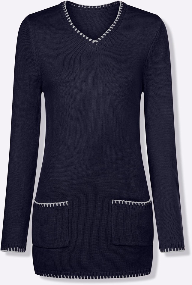 Classic Basics Longpullover »V-Pullover«