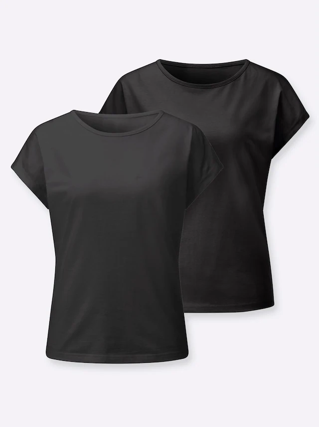 Casual Looks Rundhalsshirt »2er-Pack Shirts« 2 tlg.