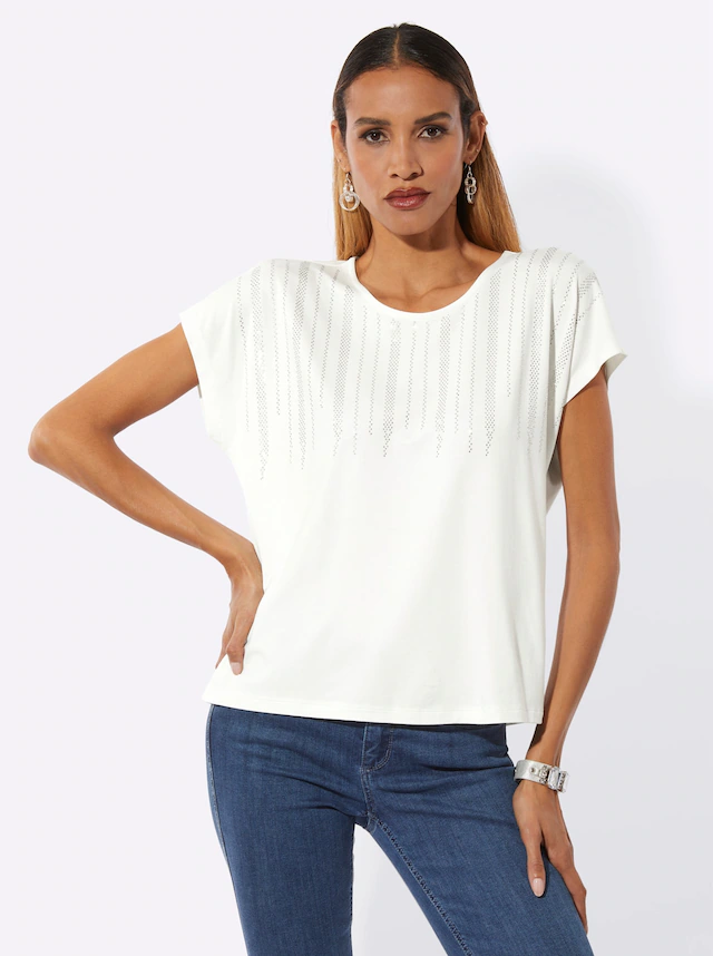creation L Rundhalsshirt »Rundhals-Shirt« 1 tlg.