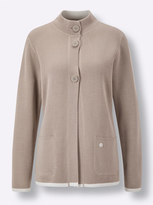 CREATION L PREMIUM Jacquardstrickjacke