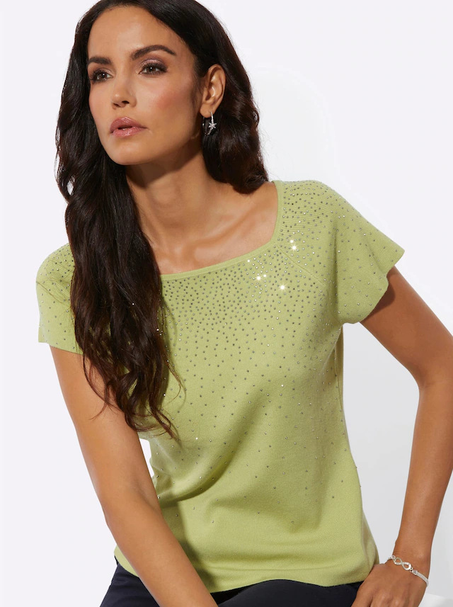 creation L Rundhalspullover »Lyocell-Viskose-Pullover«