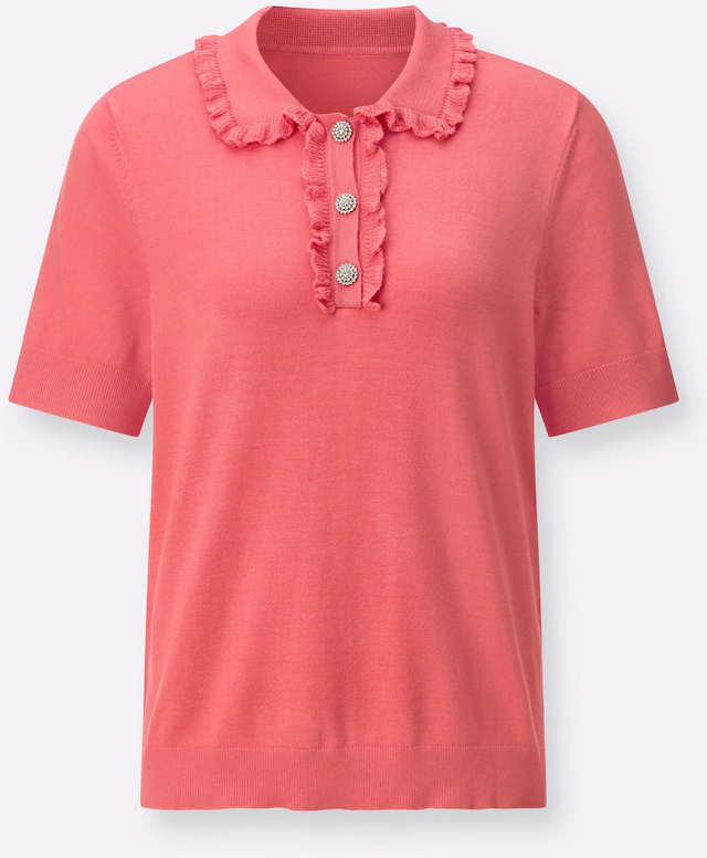 creation L Kurzarmpullover »Polopullover«