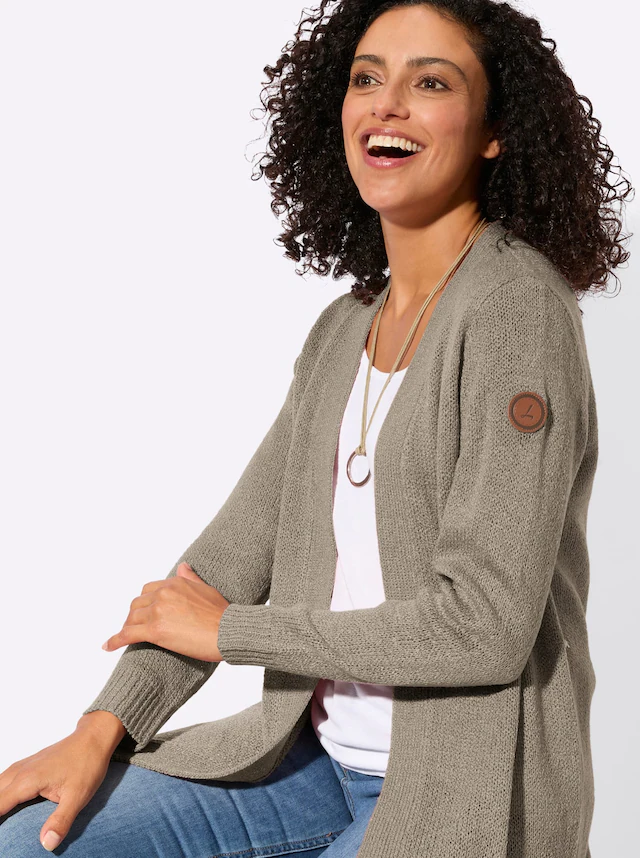 Casual Looks Longstrickjacke