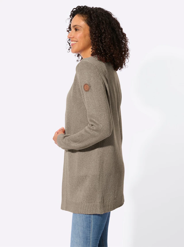 Casual Looks Longstrickjacke