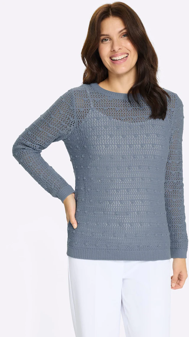 Classic Basics Ajourpullover »Rundhals-Pullover«