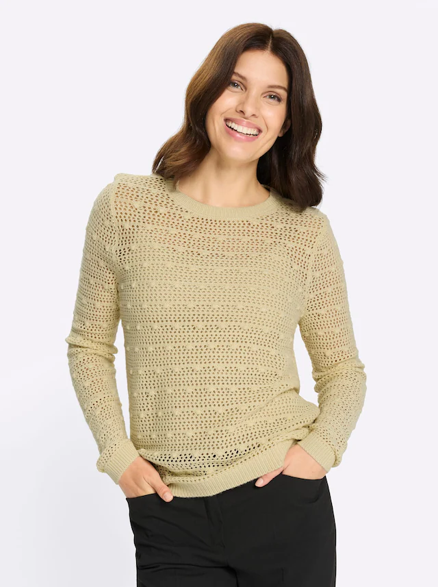 Classic Basics Ajourpullover »Rundhals-Pullover«