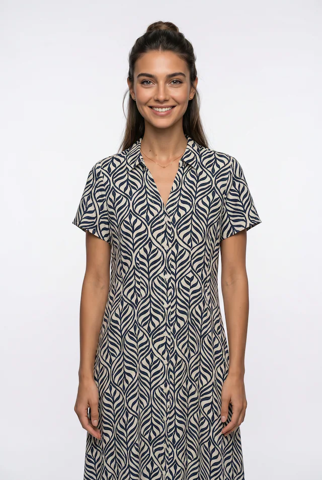 Vero Moda Blusenkleid »VMJOSIE S/S CALF SHIRT DRESS WVN GA« Viskosemischung, regular fit
