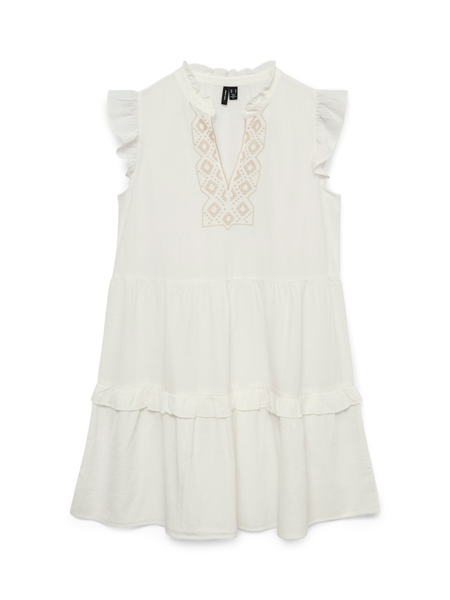 Vero Moda Tunikakleid »VMDICTHE EMB SHORT DRESS WVN GA« Baumwolle, regular fit